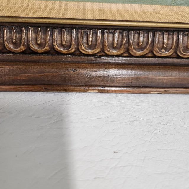 Framed Large-Scale 1960s French Modern Harbor Scene Oil Painting (43" × 36") For Sale - Image 10 of 15