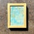 Textile Vintage Boho Minuarture Abstract Painting in Wooden Frame For Sale - Image 7 of 8