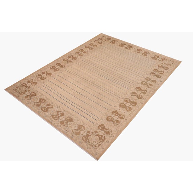 Contemporary 1980s Vintage Boho Chic Multi/Brown Wool Rug - 10'1" X 13'2" For Sale - Image 3 of 10