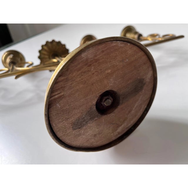 Late 19th Century Late 19th Century Italian Brass Ecclesiastical Candelabra For Sale - Image 5 of 5