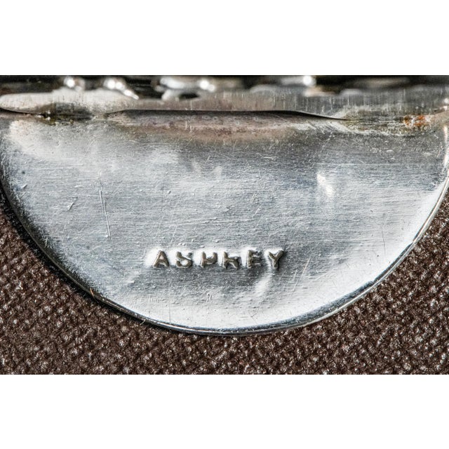 Silver Rare Set of (4) Asprey Edwardian English Antique Sterling Silver Automobile Car Travel Menu Holders Table For Sale - Image 8 of 14