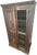 Antique Hand-Carved Wood Wardrobe with Carved Doors and Iron Grille, Bali, Indonesia, 1920s For Sale - Image 9 of 18