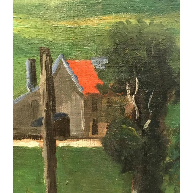 Modern Landscape, Oil on Canvas, 1950s For Sale - Image 3 of 8