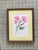 This reminder of spring watercolor is matted in soft yellow inside a vintage all wood frame. Image size is 5" by 7",...