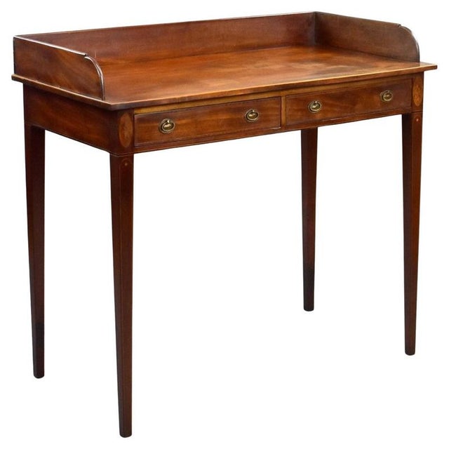 Edwardian Mahogany Inlaid Hall Table, 1900 For Sale - Image 9 of 9