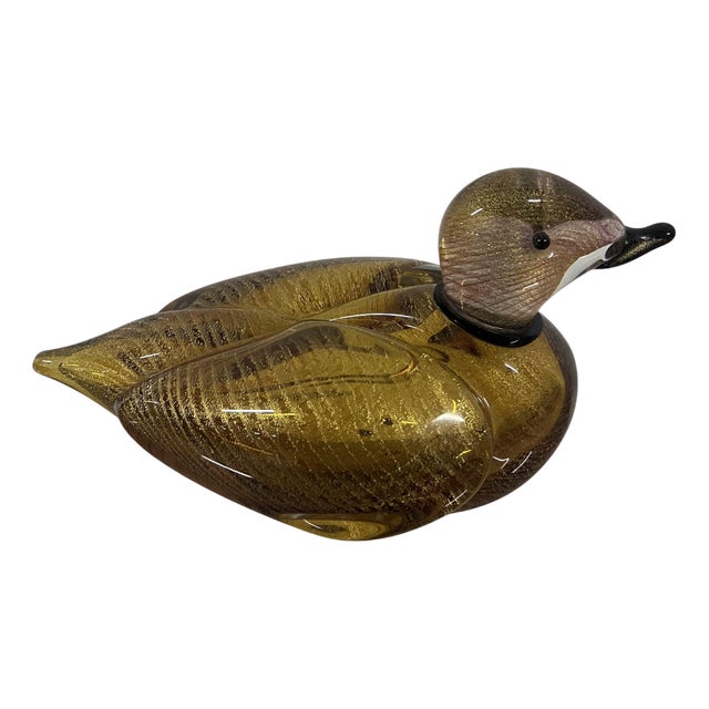 Murano Glass Duck, 1980s For Sale