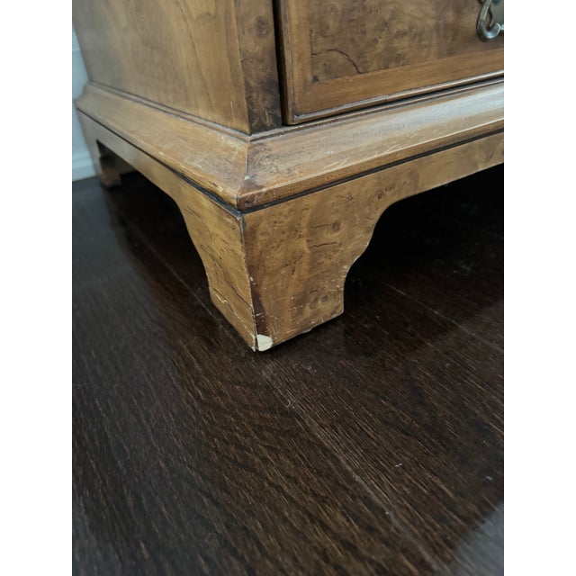 Late 20th Century Trouvailles Inc Burlwood Secretary Desk For Sale - Image 11 of 12