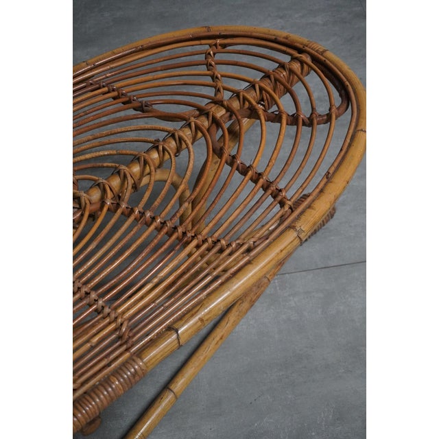 Low Wicker Table, 1960s For Sale - Image 4 of 5