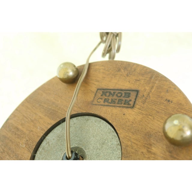 Brown Knob Creek Mahogany Base Floor Lamp For Sale - Image 8 of 9