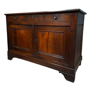 Low Louis Philippe Sideboard in Walnut, 19th Century For Sale