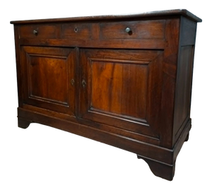 Low Louis Philippe Sideboard in Walnut, 19th Century