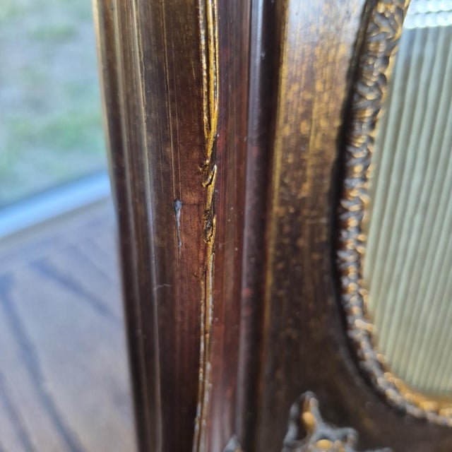 1990s VTG Ornate Gold Gilt Picture Frame 8x10 Oval Opening Victorian Revival Style Total Size 12x14" For Sale - Image 9 of 17