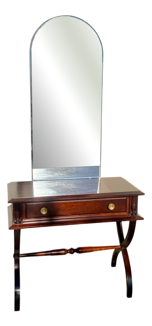 Empire Wood Dressing Table with Mirror, 1940s