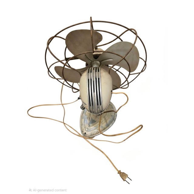 Westinghouse Early 20th Century Authentic Westinghouse Art Deco Desk Fan For Sale - Image 4 of 8