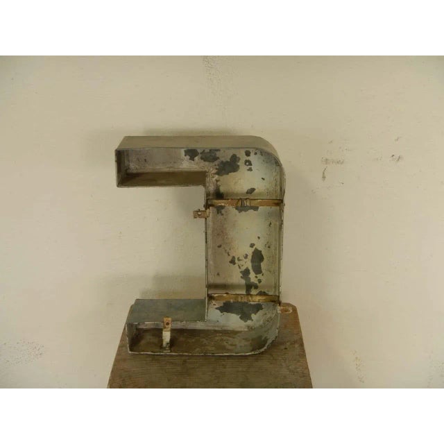 Italian Tin Letter C, 1970s For Sale - Image 4 of 6