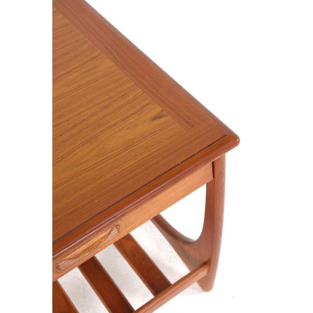 Wood Side Table with Pull-Out Drawer from G-Plan For Sale - Image 7 of 16