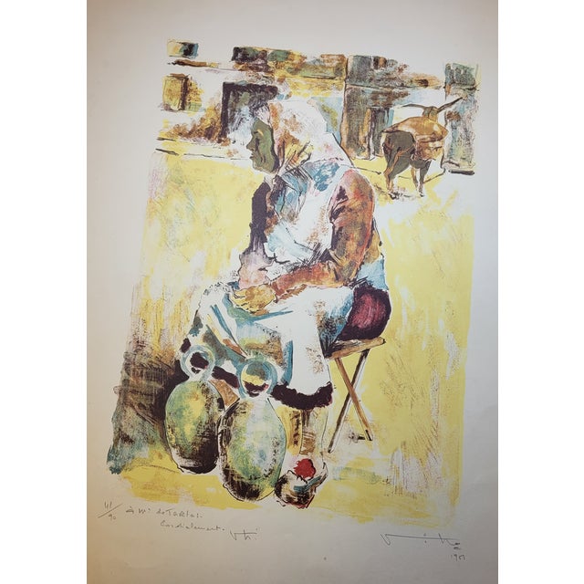 Viet Ho (1915-2004) Untitled, 1951 Original lithograph on Arches Vellum paper. Signed by the artist and numbered. This...