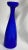 Blue Mid-Century Italian Cobalt Blue Cased Glass Hyacinth Vase For Sale - Image 8 of 8