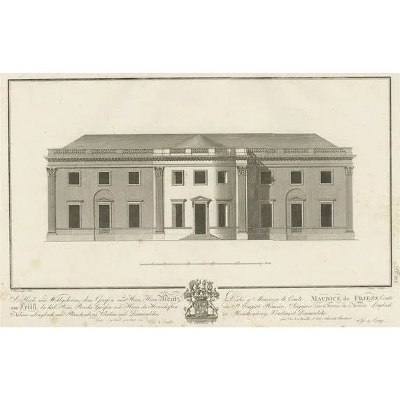 Residence of Count Moritz Von Fries, 1800, Paper For Sale - Image 5 of 5