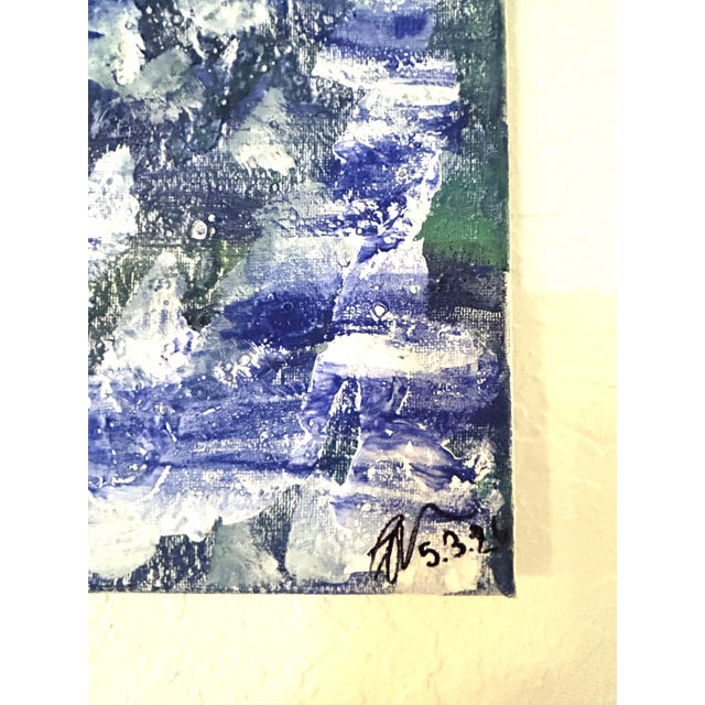 "Turbulent Sea", Abstract on Canvas For Sale In West Palm - Image 6 of 7