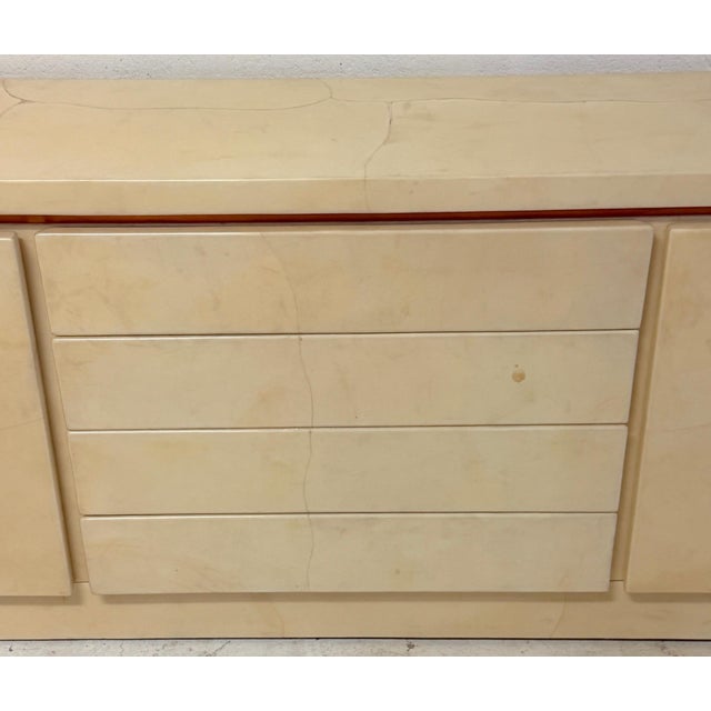 Monumental Karl Springer Goatskin Lacquer Credenza / Sideboard For Sale - Image 12 of 18