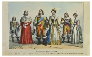 Auguste Wahlen, French Costumes at the Time of Louis XII, Lithograph, 1844