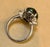 Green 7.68 Ct Blue Green Cat's Eye Tourmaline Cocktail Ring with Diamonds in Platinum For Sale - Image 8 of 18