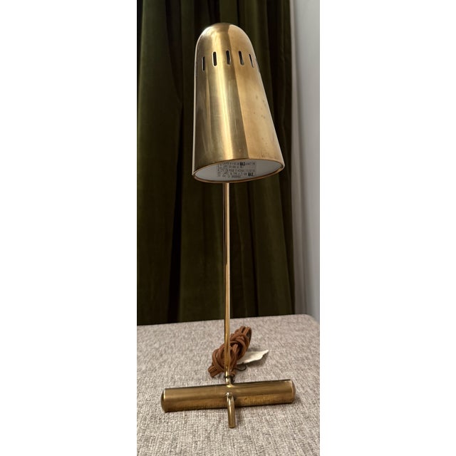 Early 21st Century Attributed to Visual Comfort Brass Desk Lamp For Sale - Image 5 of 8