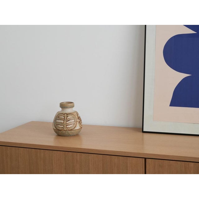 Ceramic Vintage Danish Ceramic Vase from Søholm, 1960s For Sale - Image 7 of 8