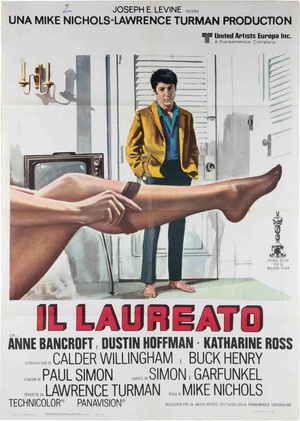 Vintage The Graduate Poster, Italy, 1960s