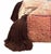 Abstract Midcentury Moroccan Wool Pouf For Sale - Image 3 of 6