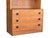 Restored 1960s Danish Modern Bookcase Cabinet With Carved Pulls & Sliding Doors For Sale - Image 13 of 17