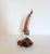Mid 20th Century Mid-Century Brutalist Burlwood & Copper Sailboat For Sale - Image 5 of 13