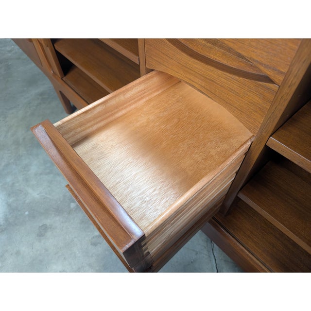 1950s Mid Century Danish Modern Teak Sideboard by Johannes Andersen for Uldum, Attributed For Sale - Image 9 of 14