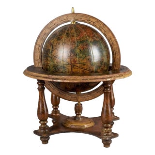 Vintage Decorative World Globe, 1950s For Sale