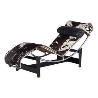 Early LC4 Chaise Longue by Le Corbusier, Pierre Jeanneret, and Charlotte Perriand, France, 1930s For Sale