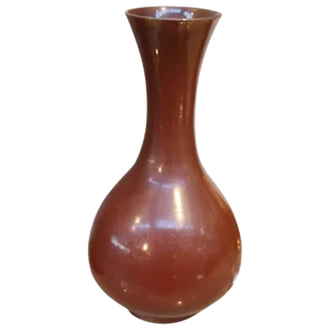 Steve Chase Retailed Asian Oxide Red Vase