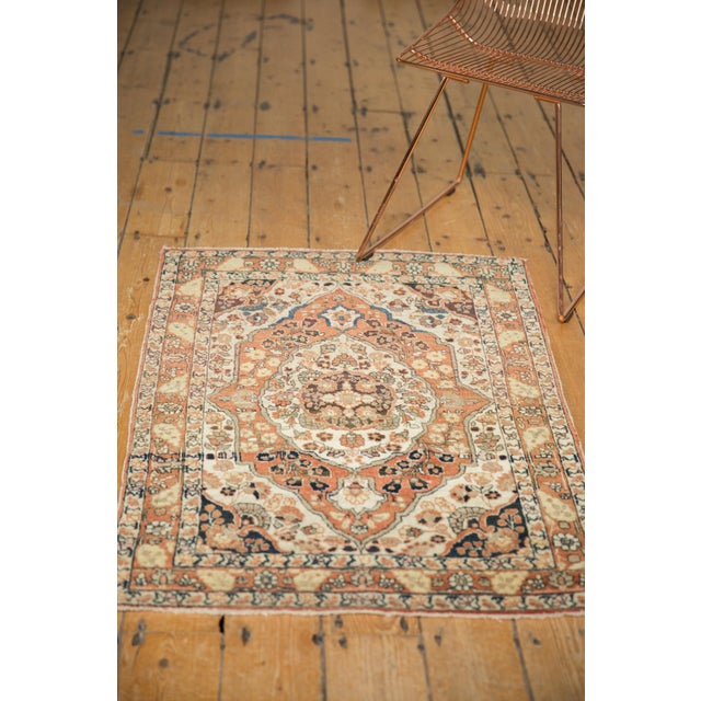 Burnt Orange Antique Haji Jalili Tabriz Rug - 2'8" X 3'9" For Sale - Image 8 of 9
