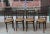 Vintage Beech and Leather Dining Chairs, Set of 4 For Sale - Image 4 of 6