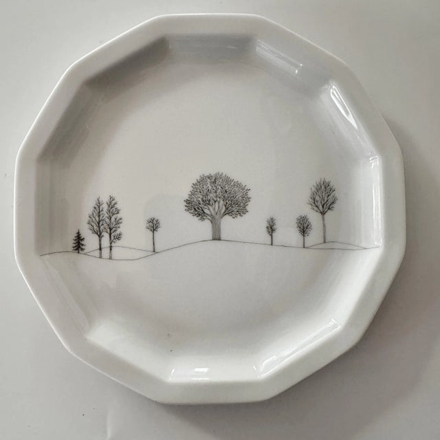 Rut Bryk Artist Service Form Polygon Winter Travel Breakfast Plates by Tapio Wirkkala for Rosenthal, 1983, Set of 6 For Sale - Image 6 of 6