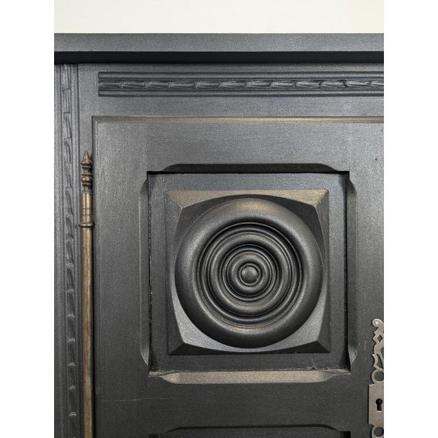 Painted Black Buffet in the style of Dudouyt For Sale - Image 6 of 7