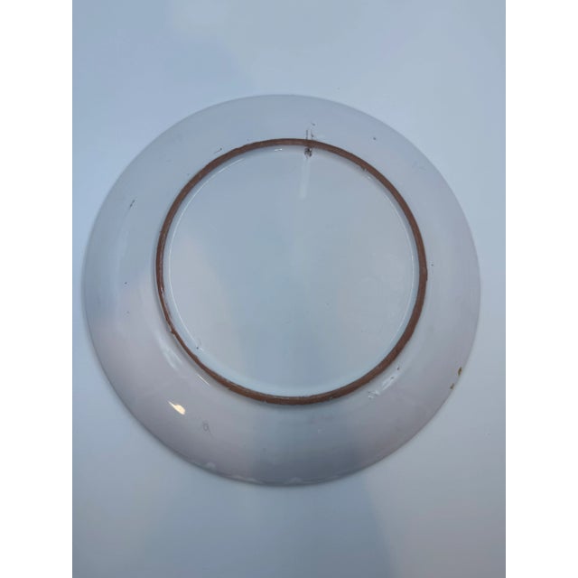 1970s Vintage DeSimone-Style Hand-Painted Italian Ceramic Plate For Sale - Image 5 of 7
