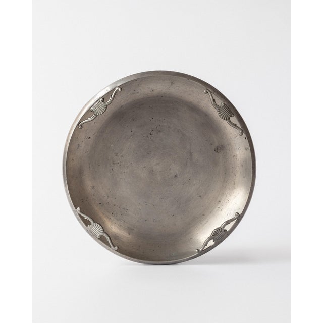 Art Deco Pewter Bowl by Sylvia Stave for C.G. Hallberg, 1930s For Sale - Image 3 of 8