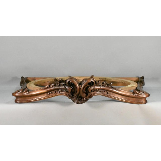 Large Louis XV French Bed Canopy in Walnut For Sale - Image 6 of 17