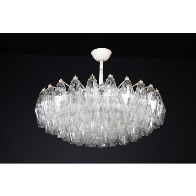 Mid-Century Murano Glass Poliedri Chandelier attributed to Carlo Scarpa for for Venini, Italy, 1960s For Sale - Image 13 of 18