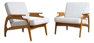 Mid-20th Century Pair of Danish Lounge Chairs