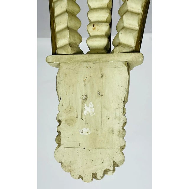 Art Deco Wall Console With a Marble Top, Usa 1940's For Sale - Image 12 of 13