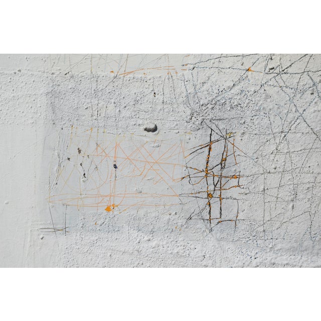 Klaus Neuper, Klaus Neuper, 1997, große Mischtechnik in Weiß, Informel, Mixed Media on Canvas For Sale - Image 6 of 10