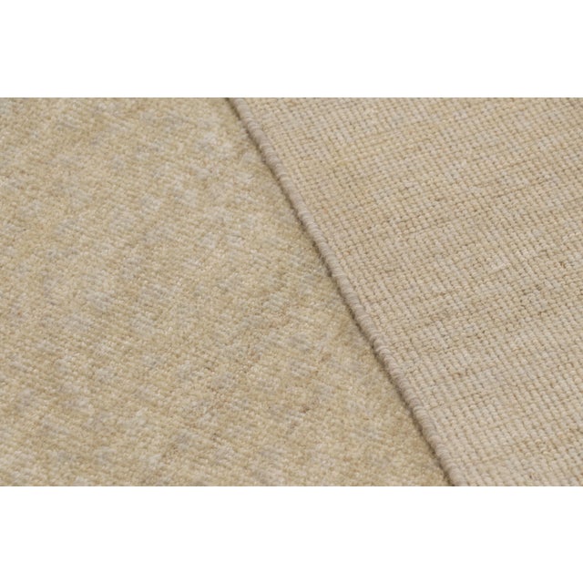 Beige Rug & Kilim’s Oversized Contemporary Textural Solid Rug in Beige Tones For Sale - Image 8 of 8