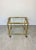 Metal Brass Faux Bamboo Effect & Glass Serving Bar Cart, Italy, 1960s For Sale - Image 7 of 18